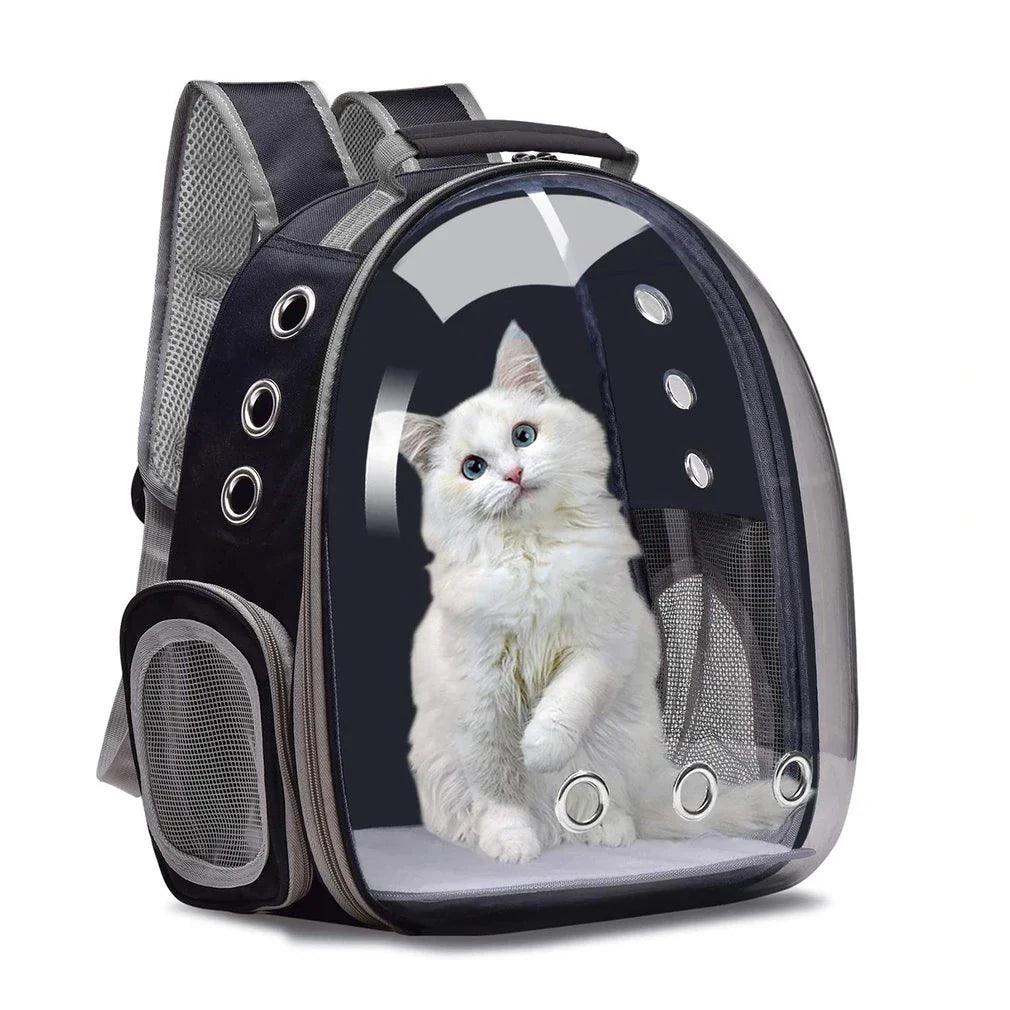 Sac à dos de transport astronaute avec visière pour animaux de compagnie