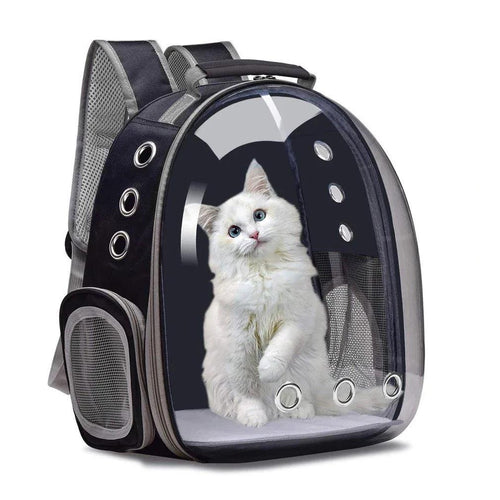 Sac à dos de transport astronaute avec visière pour animaux de compagnie