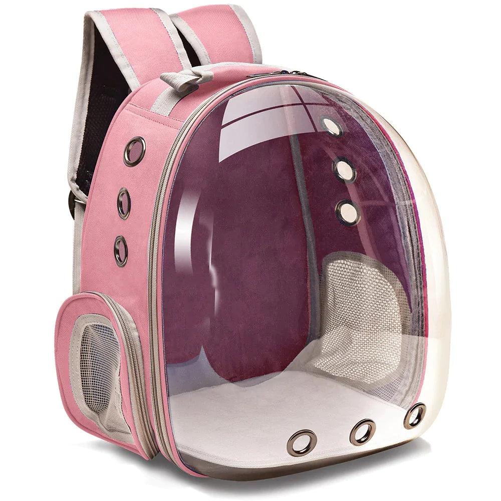 Sac à dos de transport astronaute avec visière pour animaux de compagnie