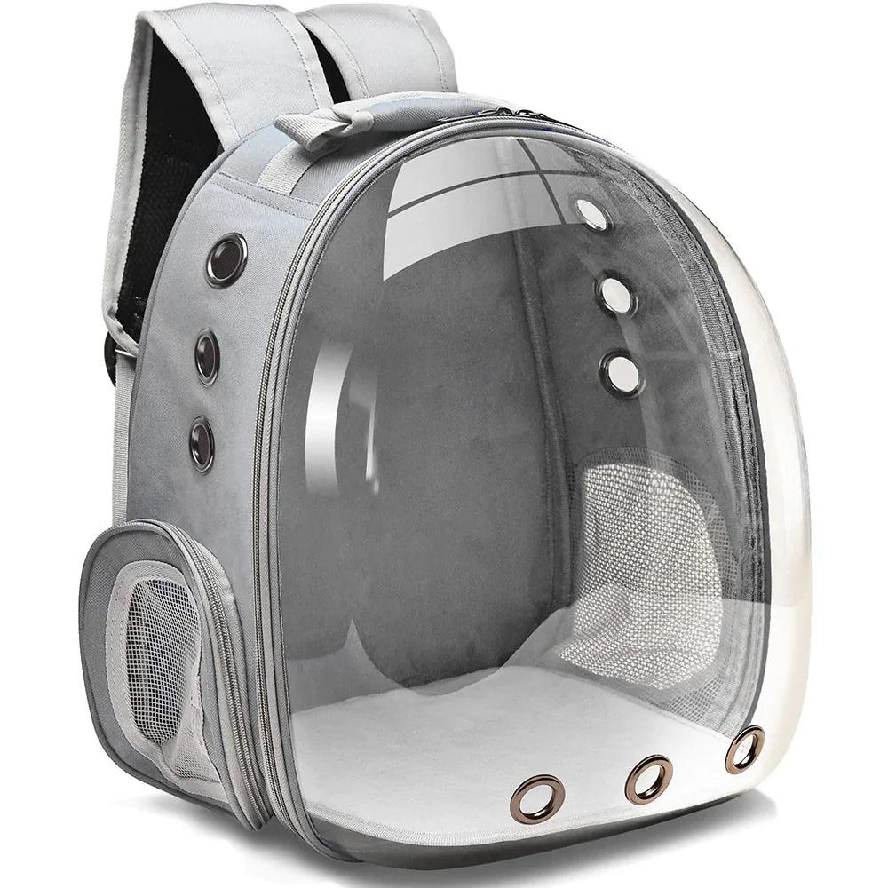 Sac à dos de transport astronaute avec visière pour animaux de compagnie