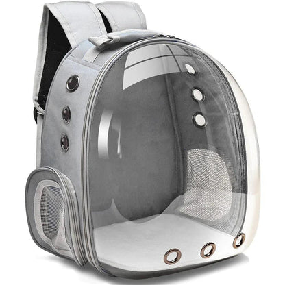 Sac à dos de transport astronaute avec visière pour animaux de compagnie