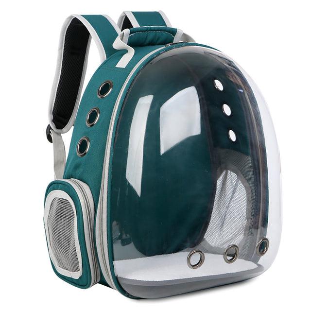 Sac à dos de transport astronaute avec visière pour animaux de compagnie