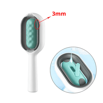 Brosse multifonction avec réservoir d'eau pour animaux de compagnie