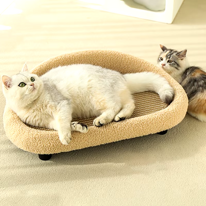 Canapé-lit en sisal pour chats