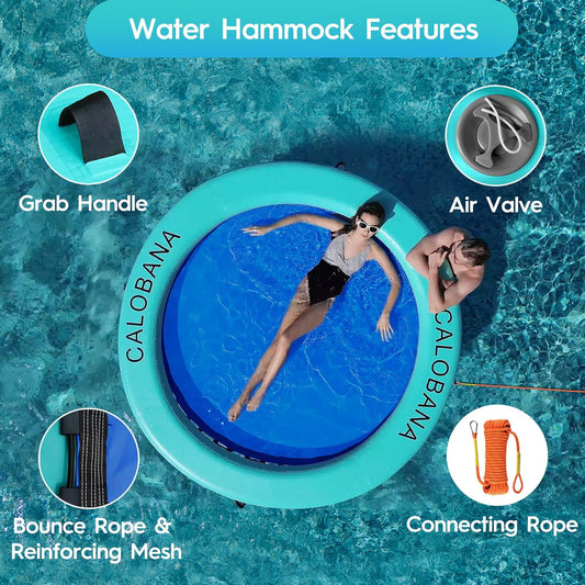 CALOBANA - Hamac gonflable rond flottant pour l'eau