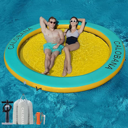 C CALOBANA - Hamac gonflable rond flottant pour l'eau
