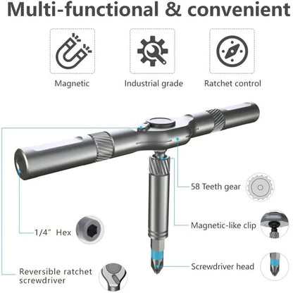 🧰 Set da 80 Pezzi di Bussole Magnetiche ad Impatto – Metriche & SAE 🔧
