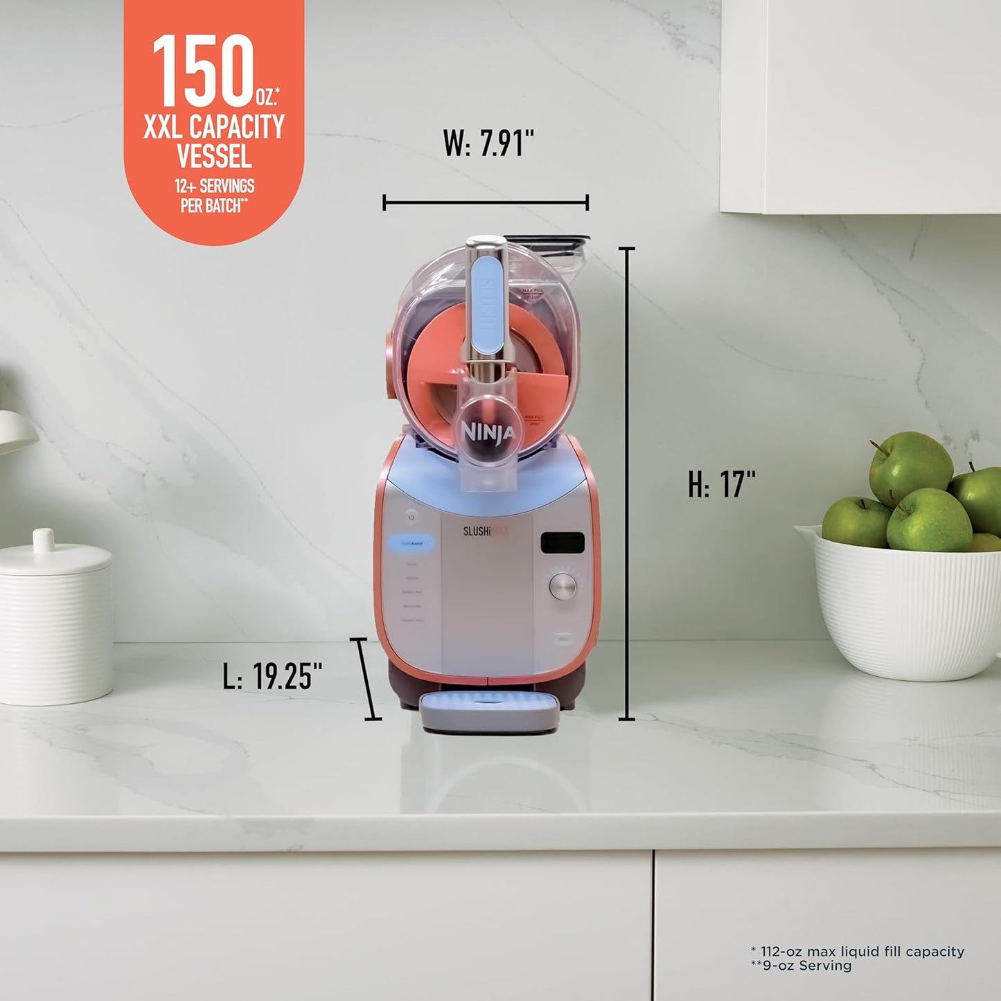 Ninja SLUSHi XXL – Macchina granite smart 150 oz, 6 programmi, FS605 + libro cocktail omaggio