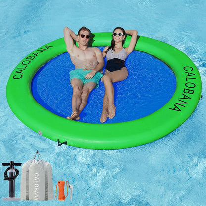 C CALOBANA - Hamac gonflable rond flottant pour l'eau