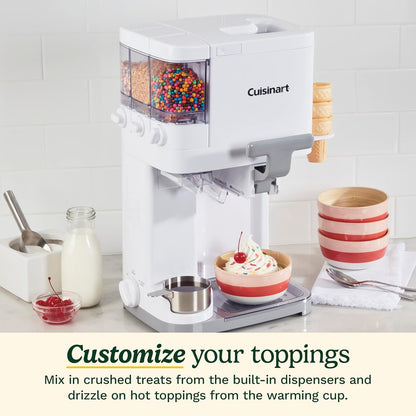Macchina Soft Serve per Gelato & Yogurt 1,5L Automatica con Mix-In | Bianca